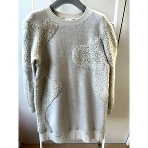 VACAE Tunic Sweater Dress Size M Cotton Wool Fluffy Long Sleeves Taiwan Designer